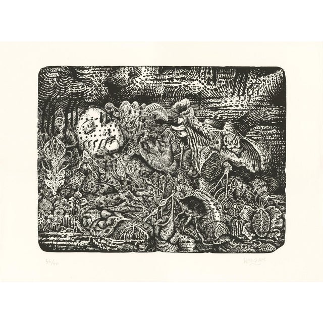 Stéphane BLANQUET Altered Regulator, 2016 Original lithograph in black on Arches vellum Edition of 40 copies, signed and...