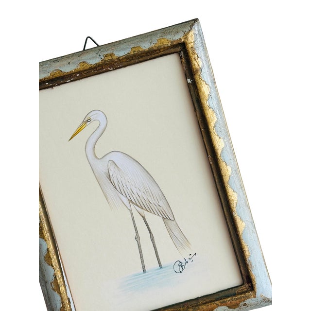 This hand-painted white heron is created in soft layers of ivory, cream, and subtle grey tones — showing how much depth...