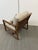 Tan Brownstone Teak Wood Accent Chair, Prototype For Sale - Image 8 of 12