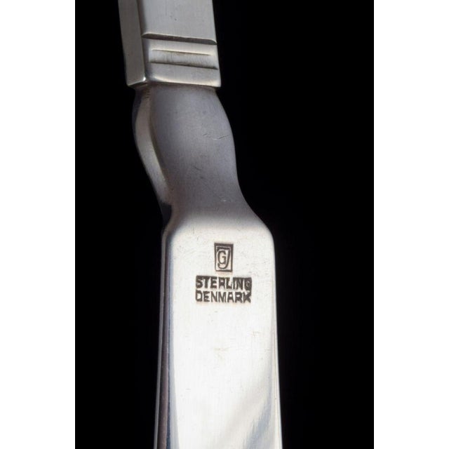 Fish Cutlery from Georg Jensen, 1930s, Set of 8 For Sale - Image 3 of 5