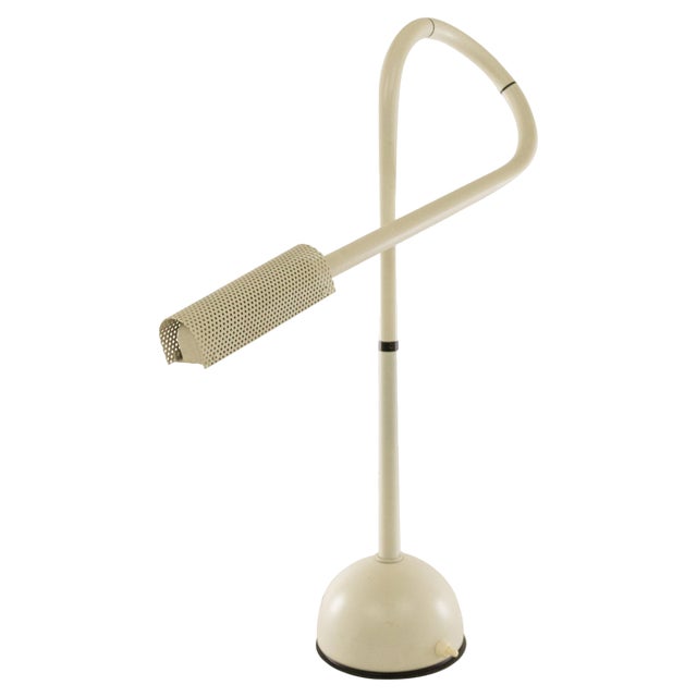 White Stringa Table Lamp by Hans Ansems for Luxo Italiana, 1980s For Sale