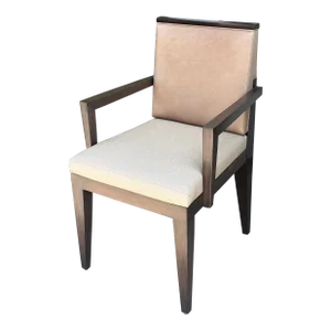 Art Deco Style Robert Marinelli Leather Arm Chair