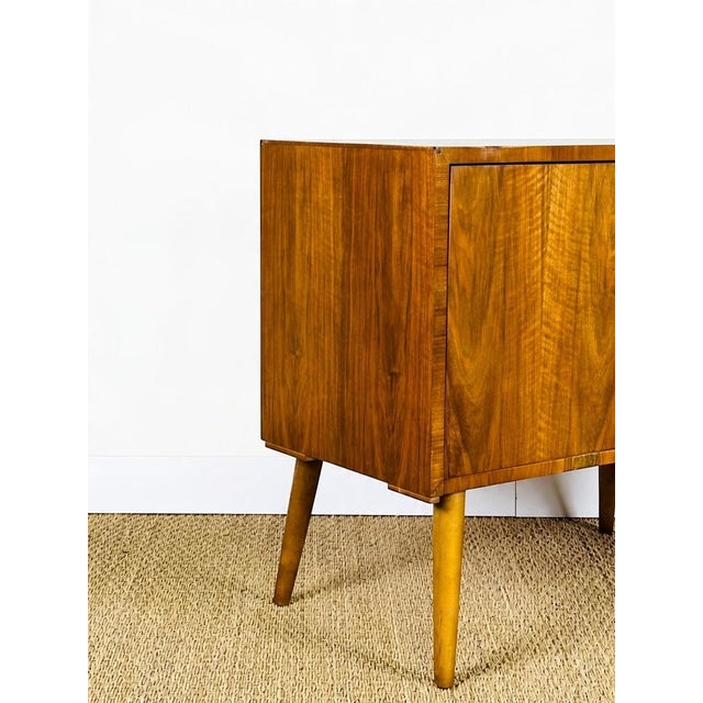 Vintage Brown Walnut Cabinet, 1960 For Sale - Image 11 of 15