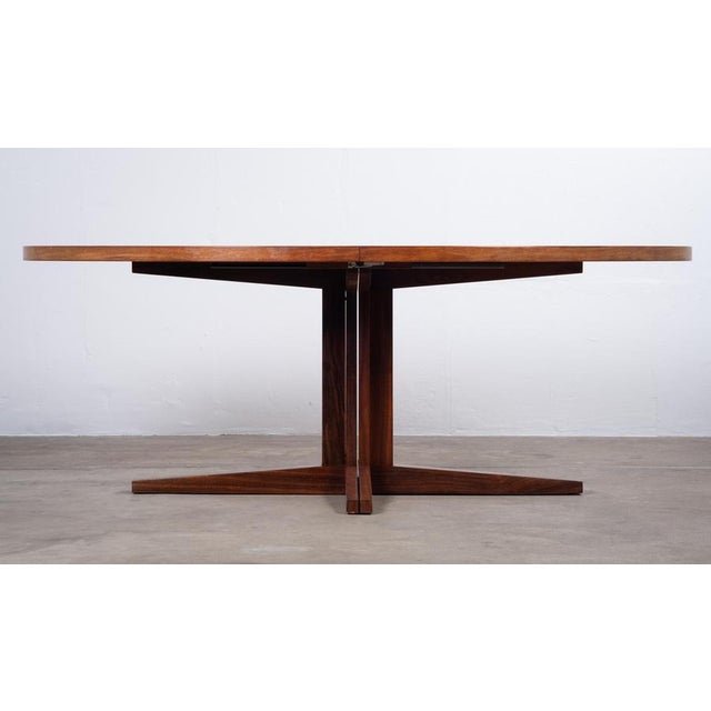 Heltborg Møbler Oval Extendable Dining Table in Rosewood attributed to John Mortensen, Denmark, 1960s For Sale - Image 4 of 13