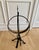 Heavy Large Vintage Wrought Iron & Brass Armillary Sphere Sundial Garden Ornament For Sale - Image 4 of 9