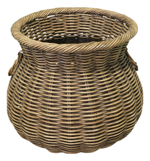 Fireside Log Basket in Wicker