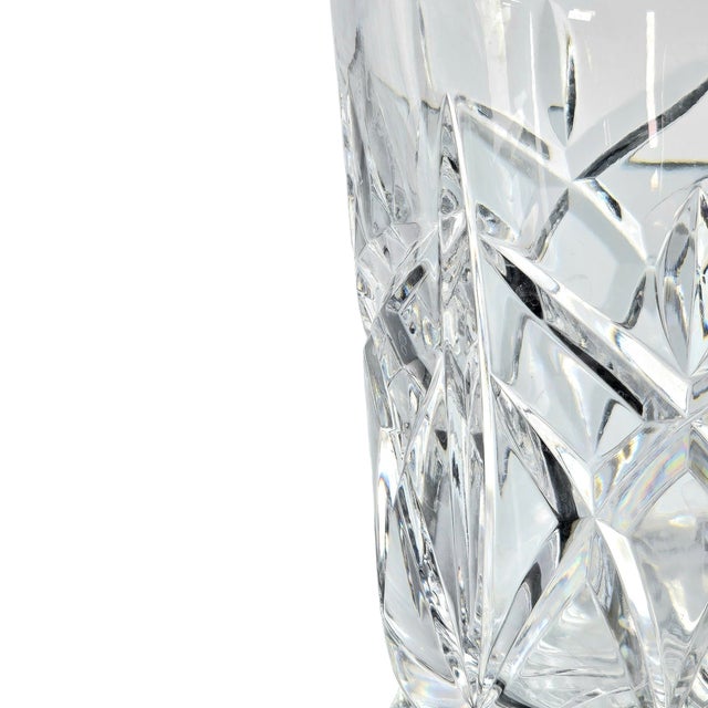 Late 20th Century Vintage Atlantis Crystal Cut Glass Decanter With Stopper, Portugal, Late 20th Century For Sale - Image 5 of 11