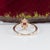 Pink Aaa Padparadscha Sapphire Ring With Earth-Mined Diamond Accents: Solid 14k Gold, Size 6.75 For Sale - Image 8 of 9