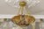 Metal French Neoclassical Style Amber Alabaster and Bronze Pendant Light, 1920s For Sale - Image 7 of 18