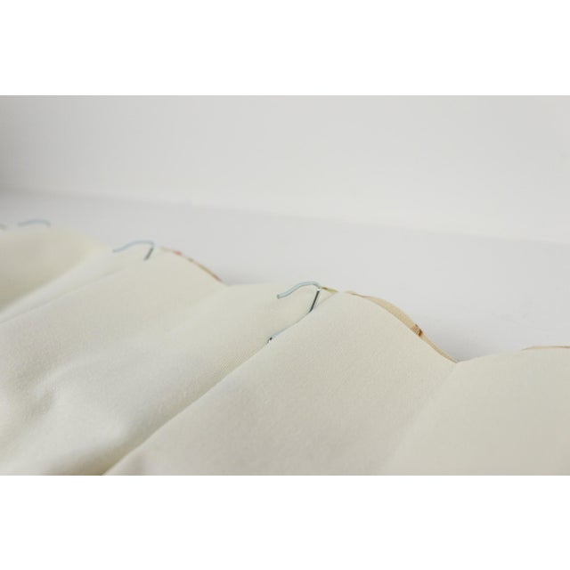 This gorgeous pair of high quality curtain panels appear to have been custom made. They feature a bold pink and green...