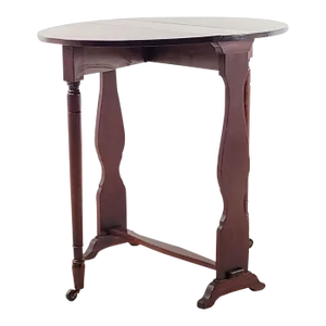 Provincial French Directoire Small Round Dropleaf Table in Cherry, 19th Century