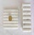Alabaster Modern Fluted Marble Alabaster White Vanity Jewelry Trinket Box For Sale - Image 8 of 8