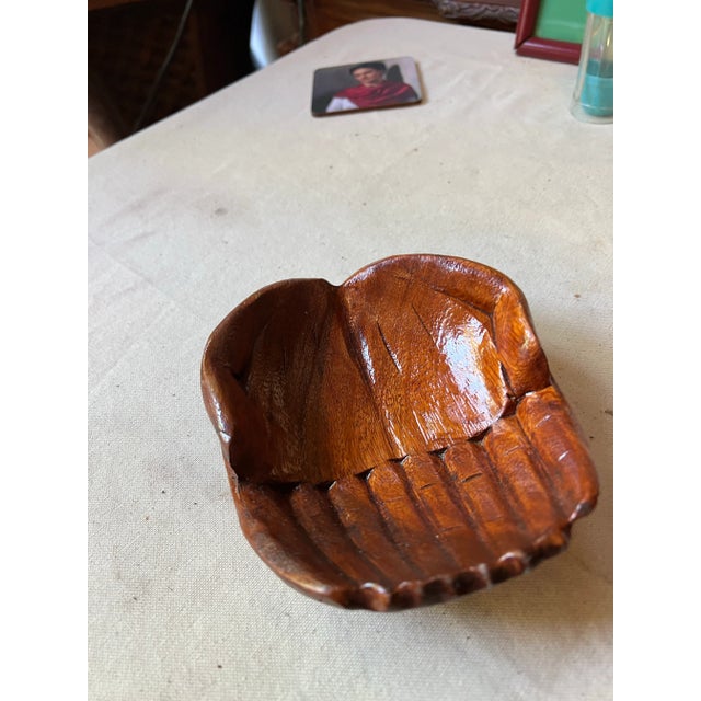 Trio of Wooden Offering Hands Bowls, 1970s For Sale - Image 9 of 10