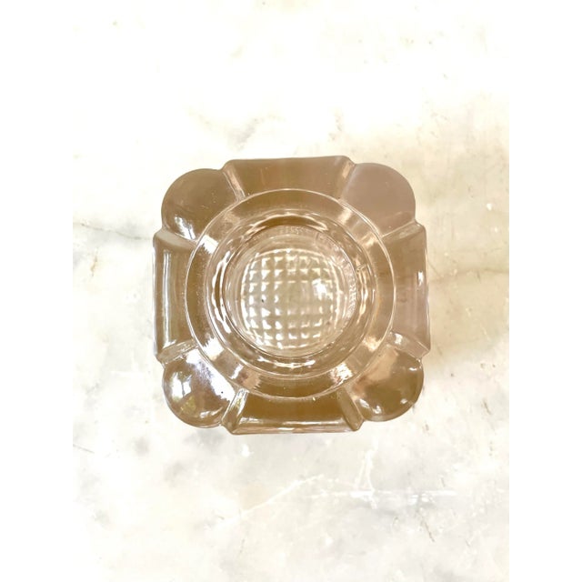 Art Nouveau 19th Century Inkwell Glass Holder For Sale - Image 3 of 7