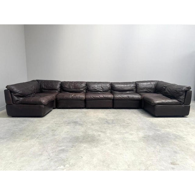 Large Modular Sofa from Rolf Benz, 1970s, Set of 7 For Sale - Image 4 of 18