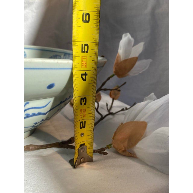 19th Century Japanese Hirado-Style “Helmet” Bowl With Sho-Chiku-Bai Motif For Sale - Image 18 of 18