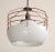 Metal Industrial Style White and Copper-Plated Pendant Light by Roll & Hill For Sale - Image 7 of 13