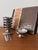 Silver Vintage French Bistro Style Stainless Steel Ice Cream Bowls and Spoons from Jean Couzon, 1970s, Set of 12 For Sale - Image 8 of 8