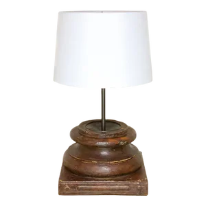 19th Century Indian Column Lamp