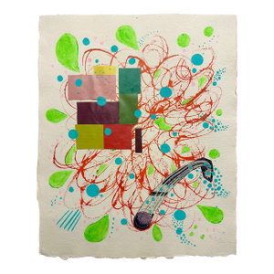 Incoming, Original Drawing by Ben Junta