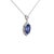 Early 21st Century 9.73 Carat Tanzanite Diamond Platinum Halo Pendant Necklace For Sale - Image 5 of 7