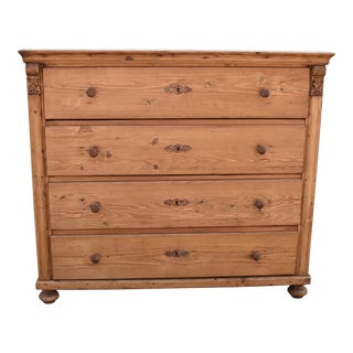 Pine Chest of Four Drawers, Hungary, Circa 1890 For Sale