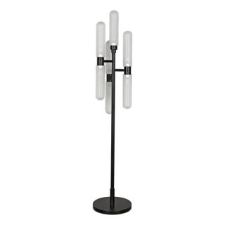 NOIR Dominique Floor Lamp, Black Metal For Sale
