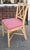 1990s Set of 6 Vintage McGuire Furniture Co Rattan Cross Hatch Lattice Dining Chairs For Sale - Image 5 of 7
