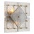Pair of contemporary wall lamp that combines a vintage brass finish with panels of handblown glass in a compact geometric...