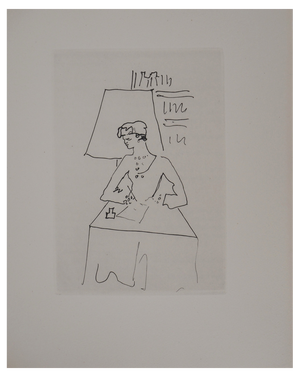 Jean Cocteau, The Ball of Count d'Orgel, The Letter, Original Engraving
