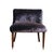 A small armchair in purple velvet, it stands out for its soft and inviting silhouette, made even more distinctive by the...