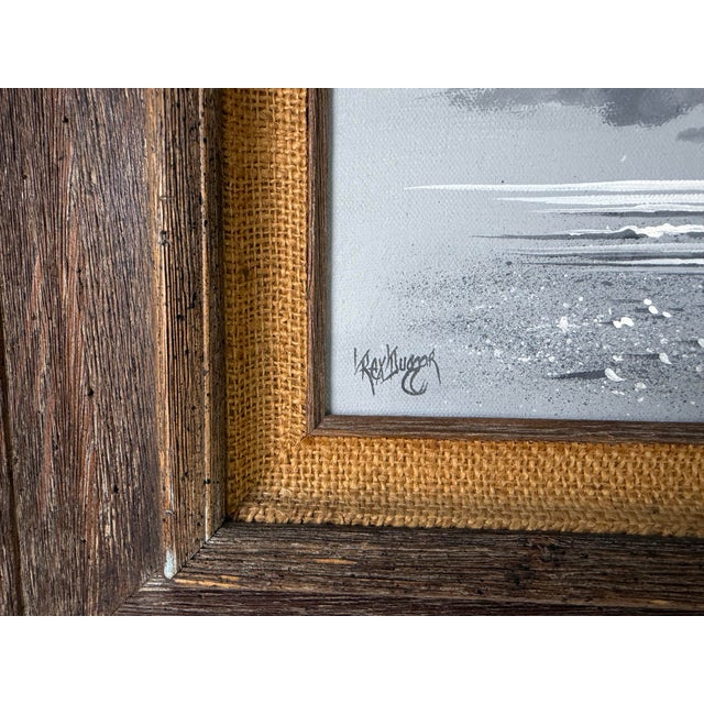 1980’s Rex Duggar Ocean Seascape Oil on Canvas Painting– Framed For Sale - Image 9 of 11