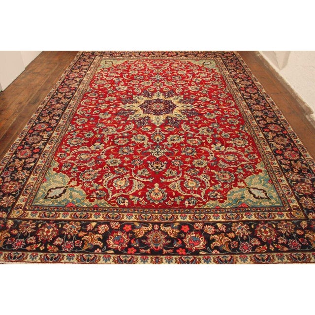 Textile Middle Eastern Hand-Knotted Rug For Sale - Image 7 of 10
