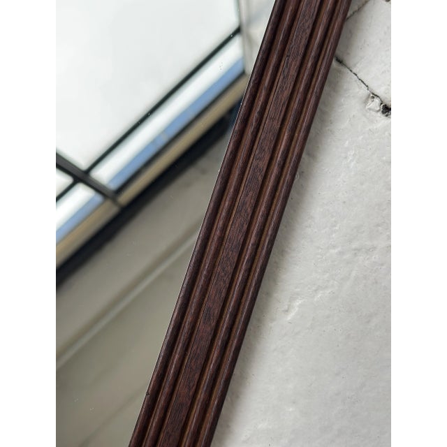 Antique Elongated Cross-Hatch Mirror, Circa Early 20th Century For Sale - Image 17 of 18