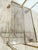 Gold Mid-Century Modern Folding Bar Cart in Brass and Ribbed Acrylic Glass, 1960s For Sale - Image 8 of 18