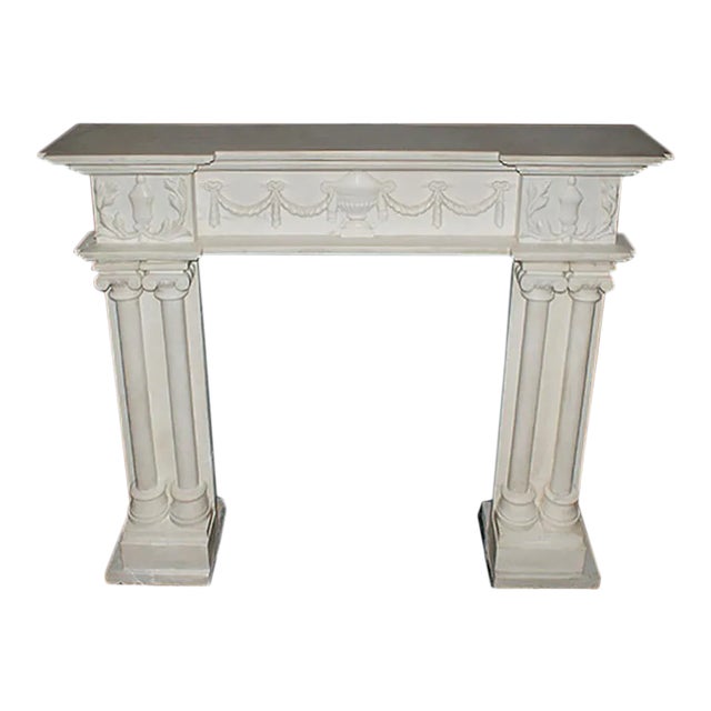 Marble Fireplace Mantel - Georgian Style For Sale