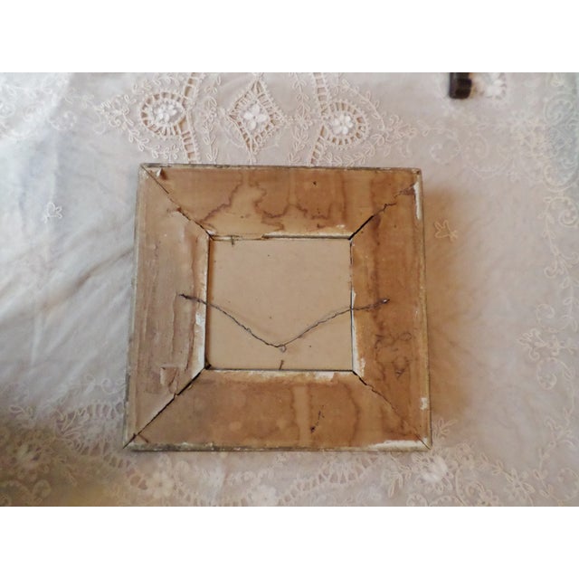 Antique Flowers in Vase Oil on Board in Ornate Baroque Wood & Gesso Frame For Sale - Image 4 of 10