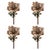 Rustic Metallic Anemone Flower Stem (Set of 4) For Sale - Image 3 of 3