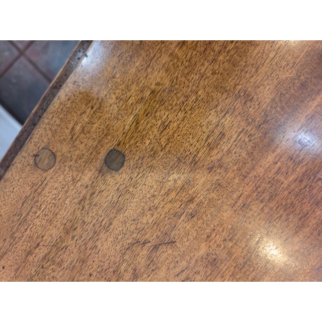 18th Century Drop Leaf Gate Leg Brown Mahogany Small Table William & Mary For Sale - Image 10 of 18