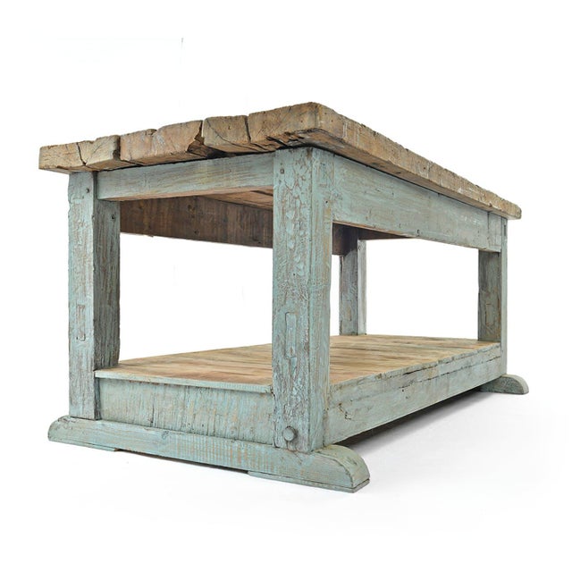 Wood Wooden Coffee Table, 1940s For Sale - Image 7 of 8