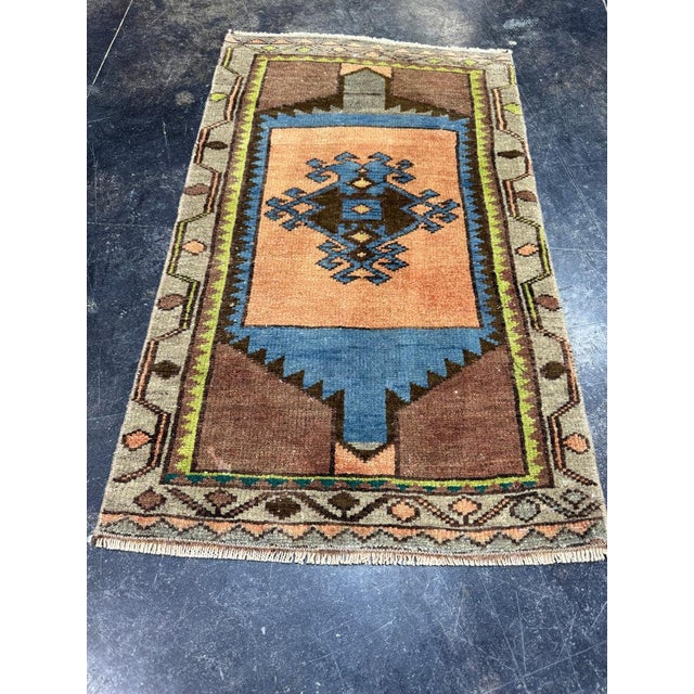 Turkish Yastik Rug 1'8" x 2'9" For Sale - Image 4 of 5