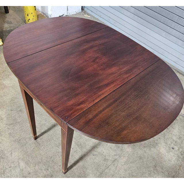 Kittinger Old Dominion Mahogany Pembroke Table Drop Leaf Table Made in Usa For Sale - Image 10 of 12
