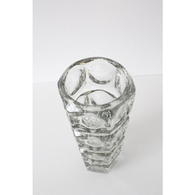 Glass Vase by František Pečeny for Hermanova Hut, 1960s For Sale - Image 4 of 6