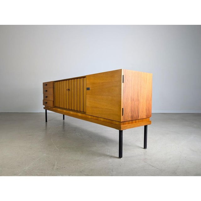 Midcentury Modern Sideboard in Walnut from Famöla Möbel For Sale - Image 8 of 14