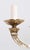 1970s Art Nouveau European Six Arm Cast Brass Chandelier For Sale - Image 9 of 9