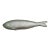 Vintage Style Silver Metal Fish Wall Hanging Sculpture For Sale