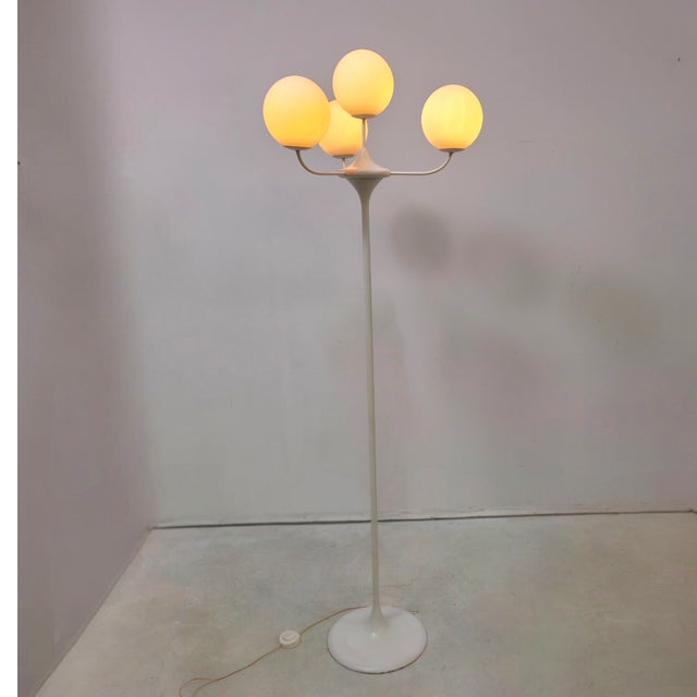 Metal Mid-Century Atomic Space Age Floor Light from Temde Leuchten, 1960s For Sale - Image 7 of 7