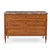 French 19th-C. French Louis XVI Neoclassical Style Fruitwood Marble Top Chest Commode For Sale - Image 3 of 5