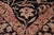 Shabby Chic 1990's Floral Pak-Persian Black/Green Wool Rug - 8'2'' X 10'4'' For Sale - Image 4 of 9