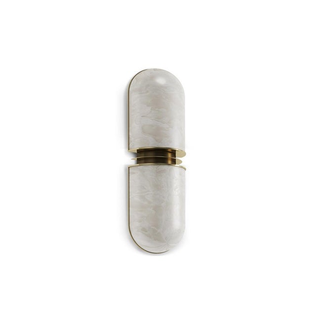 Gold Russell II Wall Lamp by Porus Studio For Sale - Image 8 of 10